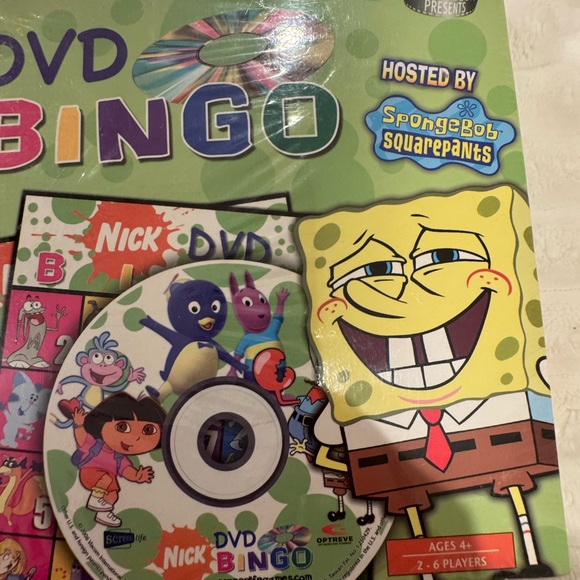 Nickelodeon DVD Bingo Game Dora Hosted by Spongebob New Age 4+ - Picture 2 of 9